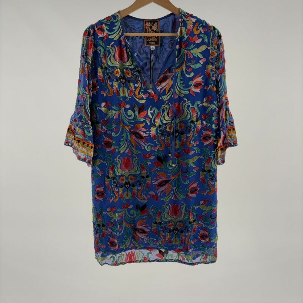Johnny Was Silk-Blend Dress